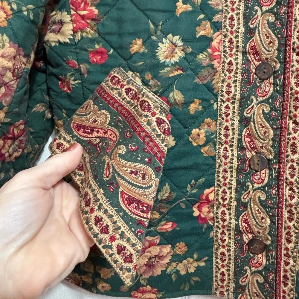 Vera Bradley Quilted Floral Boxy Jacket - Picture 5 of 9